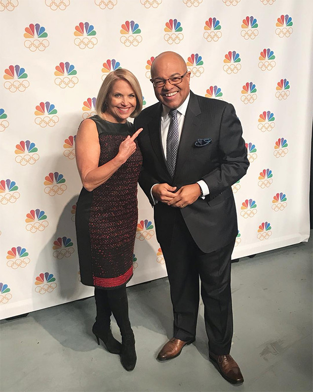 Katie Couric, Mike Tirico Katie Couric, Mike Tirico
